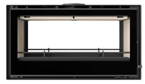 Salamandra CRISTAL 98 Dupla Face | C&A Chama